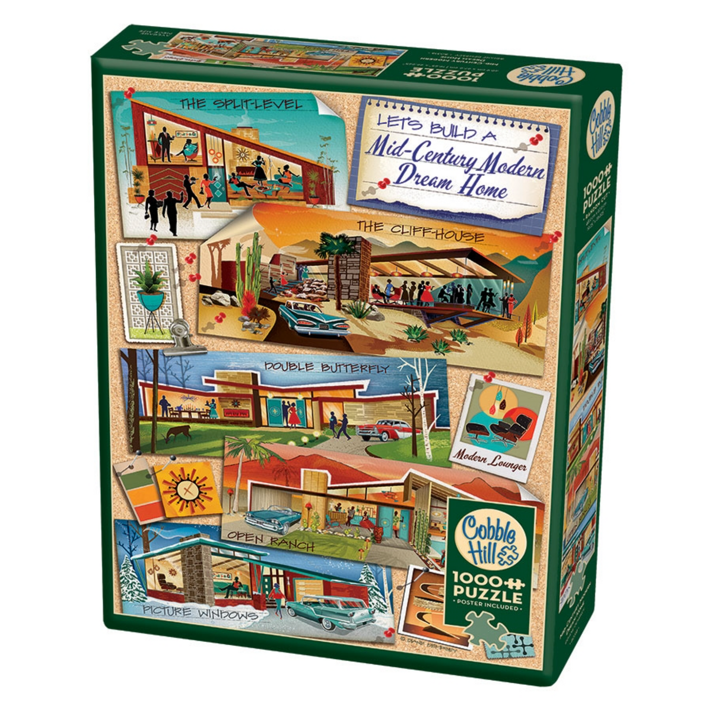 Mid-Century Modern Dream Home Jigsaw Puzzle - 1000 Pieces
