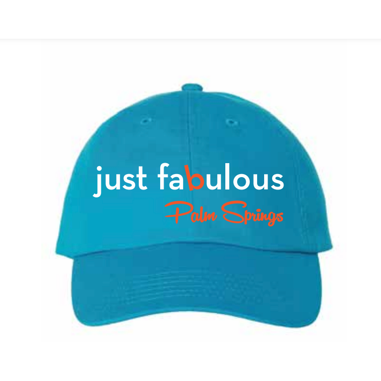 Just Fabulous Embroidered Cap - Neon Blue