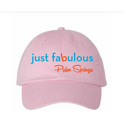 Just Fabulous Embroidered Cap - Light Pink - Just Fabulous Palm Springs