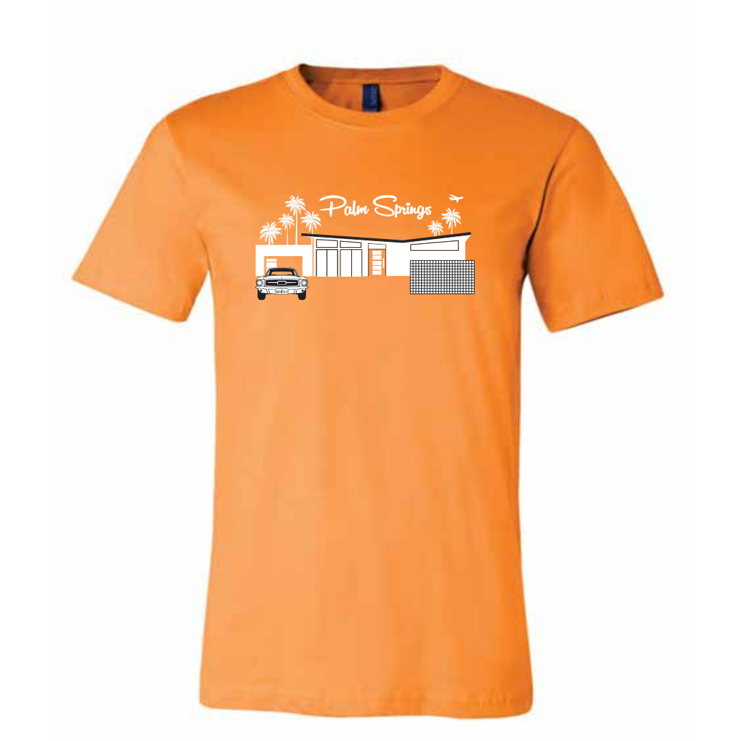 Twin Palms Unisex  Crew Neck T-Shirt - Orange 2021