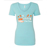 Zig Zag Ladies V-Neck T-Shirt Cancun/Orange - Just Fabulous Palm Springs