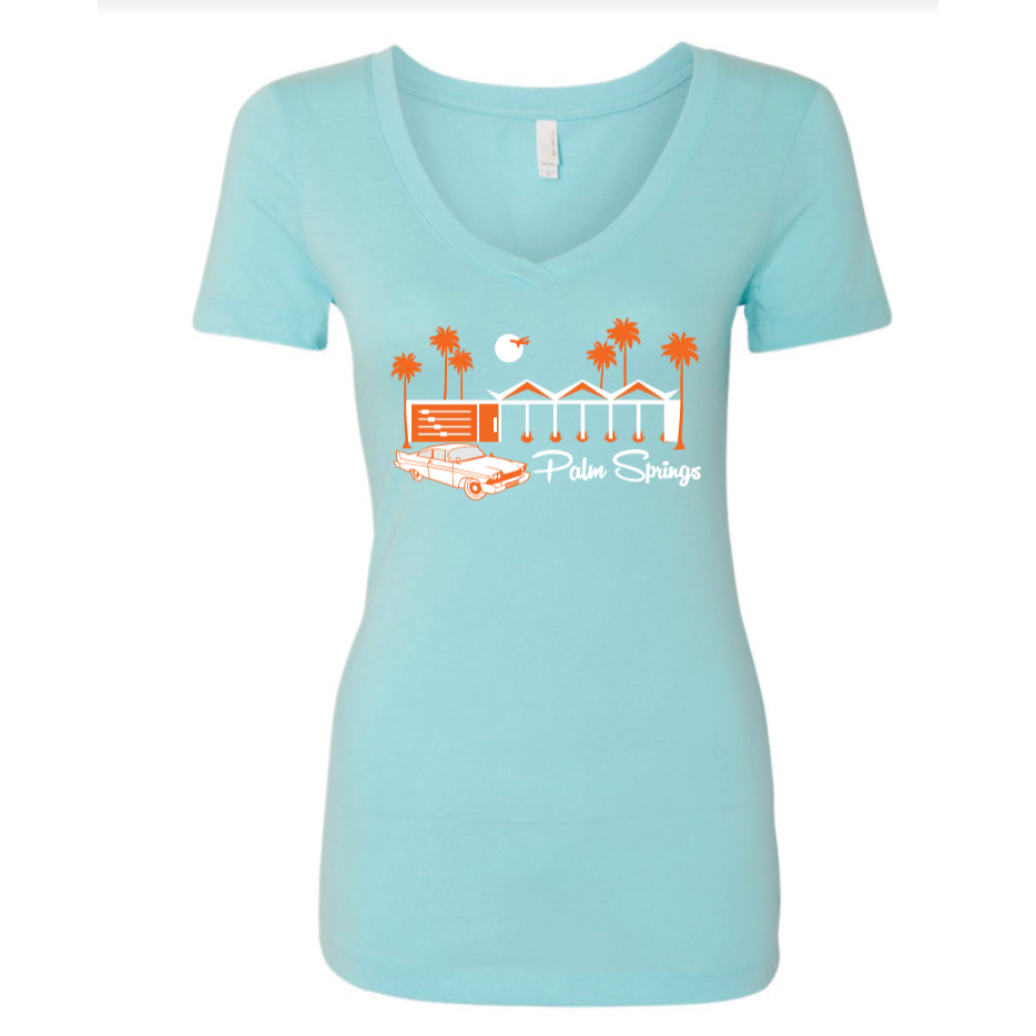 Zig Zag Ladies V-Neck T-Shirt Cancun/Orange