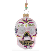 Dia De Los Muertos Skull Ornament - Light Pink - Just Fabulous Palm Springs