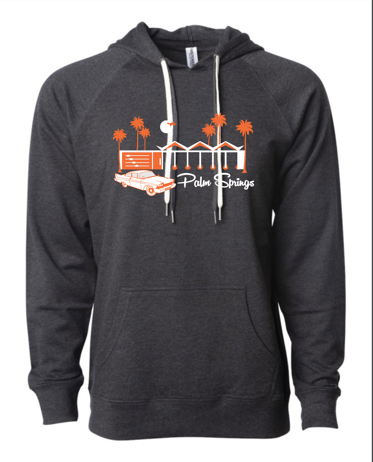 Zig Zag Hoodie - Charcoal/Orange 2021 - Just Fabulous Palm Springs