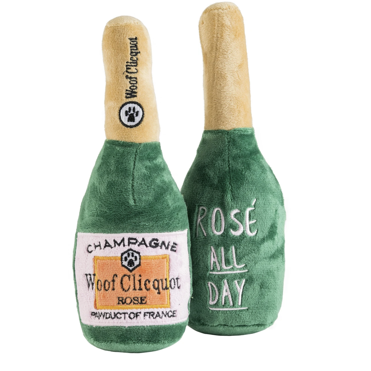 Woof Clicquot Rose' Champagne Bottle LG - Just Fabulous Palm Springs