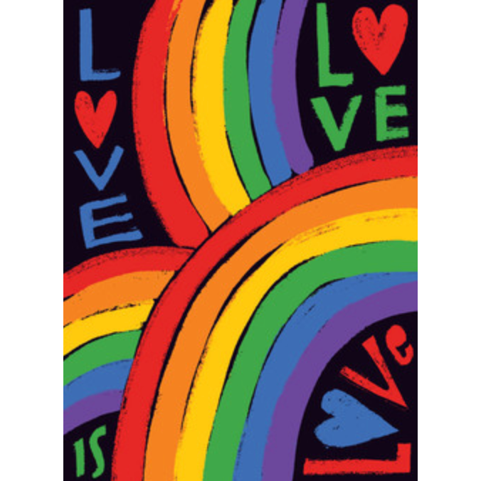 Love Is Love Rainbows Greeting Card