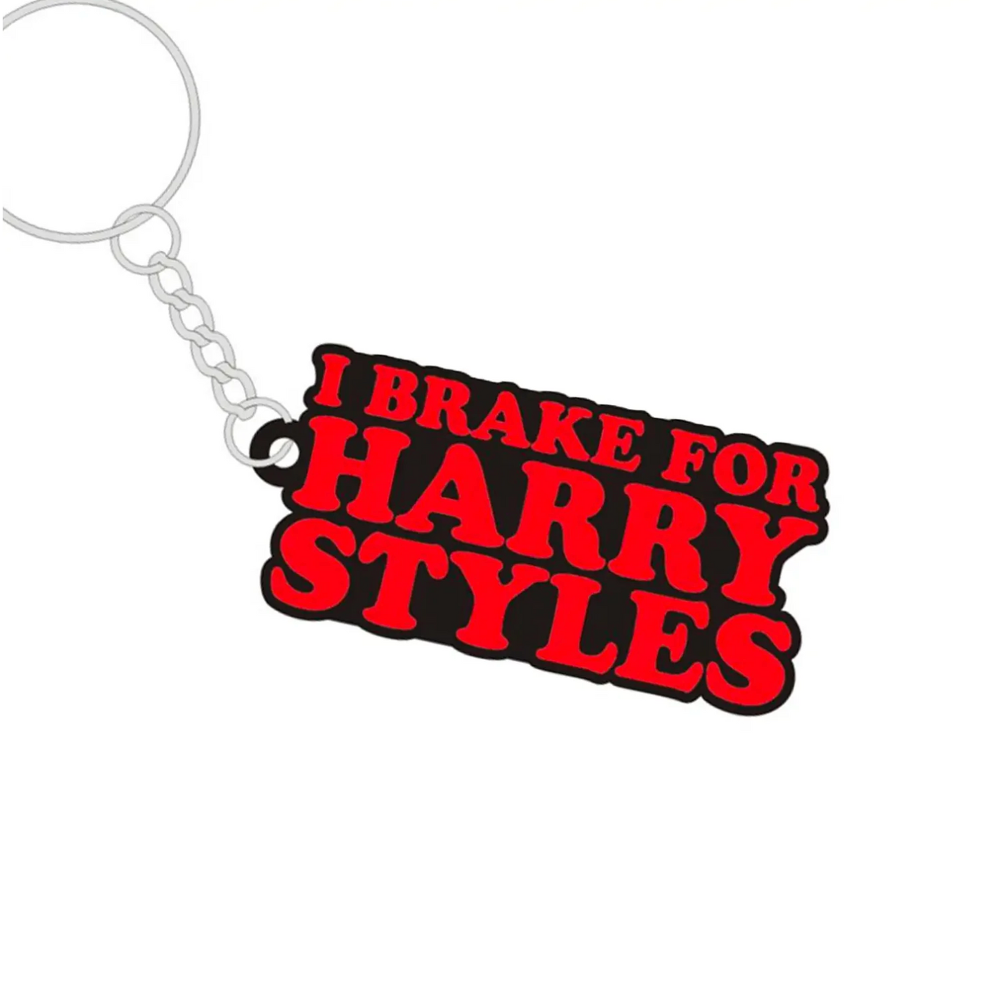 I Brake For Harry Styles Keychain