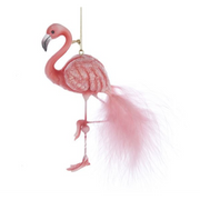 Resin Pink Flamingo Ornament