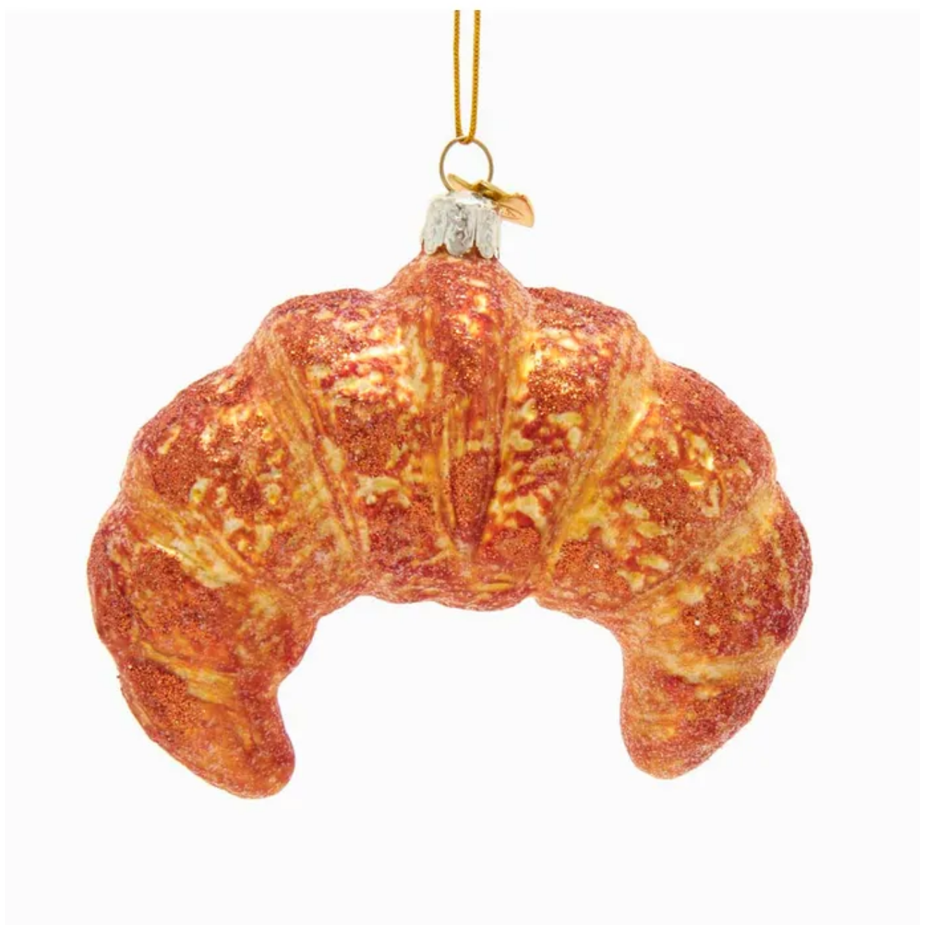 Croissant Glass Ornament