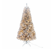 Silver Point Pine Christmas Tree -7' Pre-Lit - Just Fabulous Palm Springs