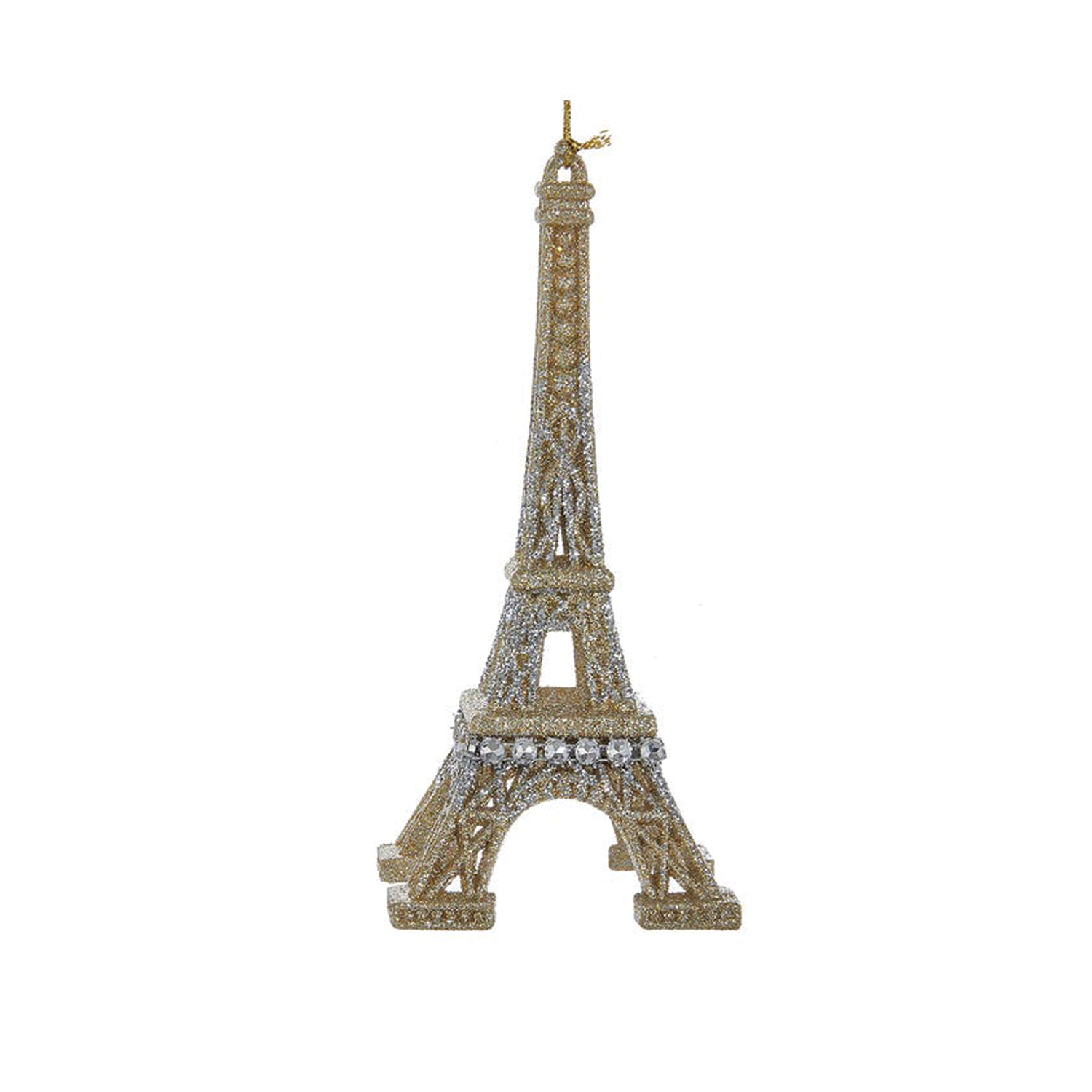 Eiffel Tower Ornament - Silver
