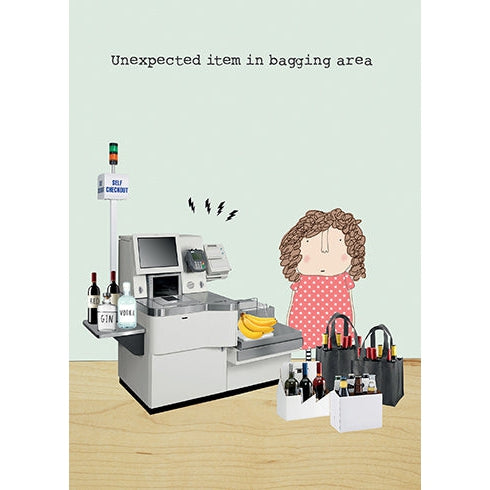 Unexpected Item In Bagging Area Birthday Card - Just Fabulous Palm Springs