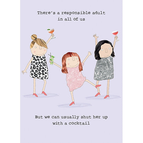 Responsible Girl Birthday Card