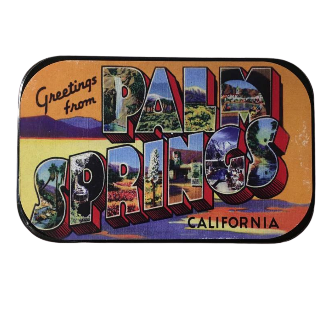 Greetings From Palm Springs Mints - Large Tin - Just Fabulous Palm Springs