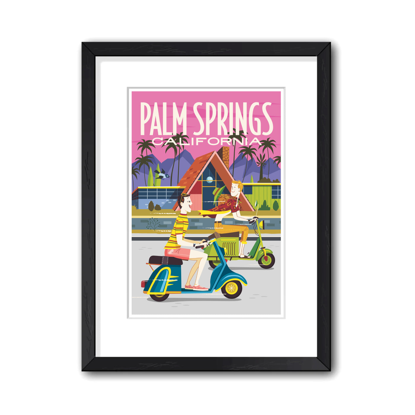 Print: Vespa 13" x 19" (Framed)