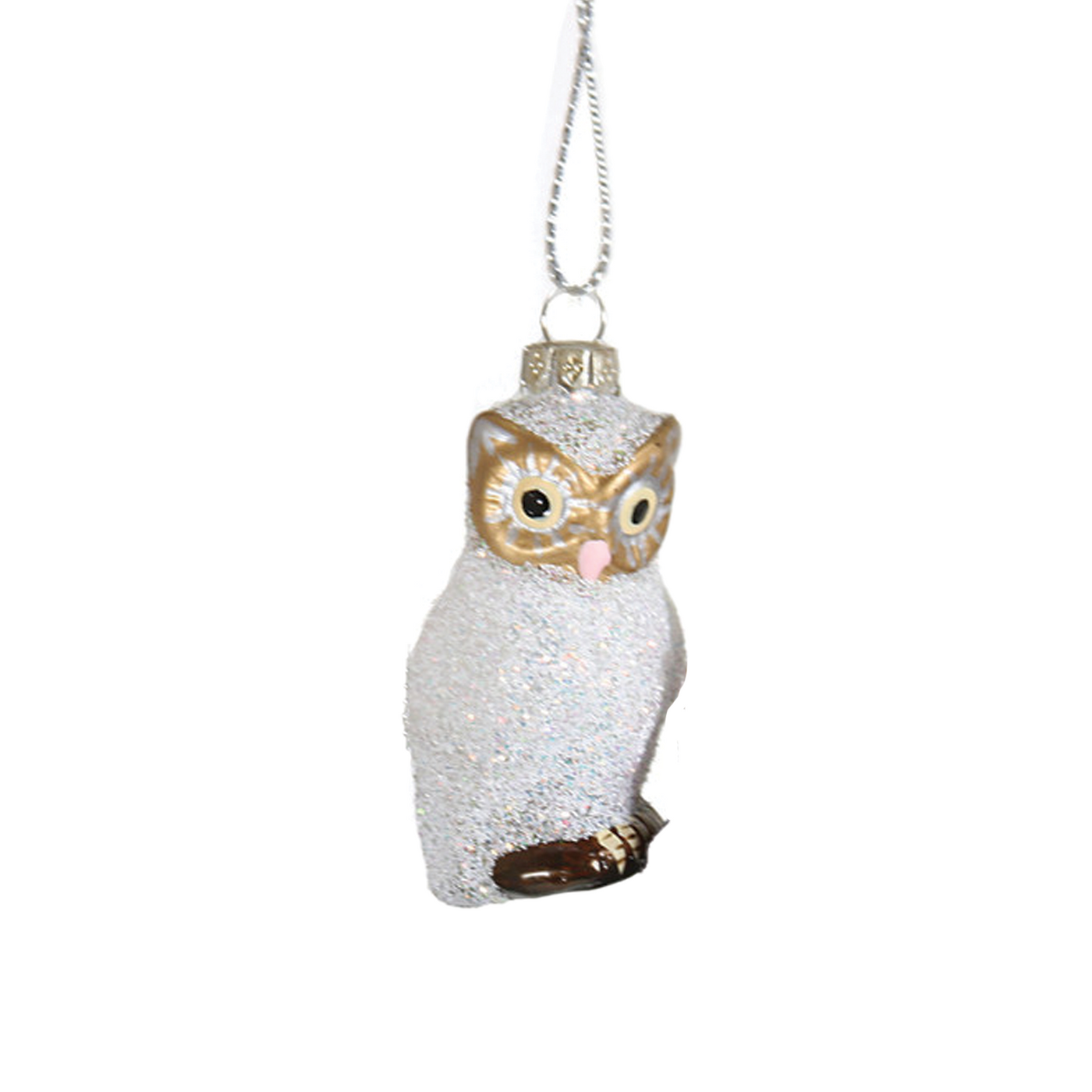 Tiniest Owl Frost Ornament - White