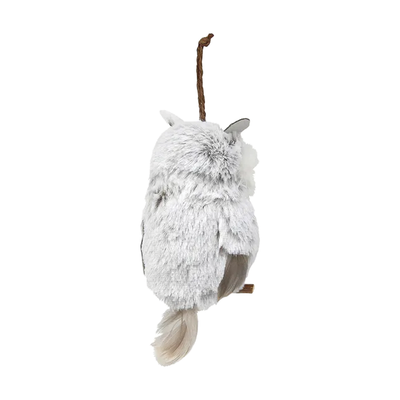 Brown & White Hanging Owl Ornament - Ears