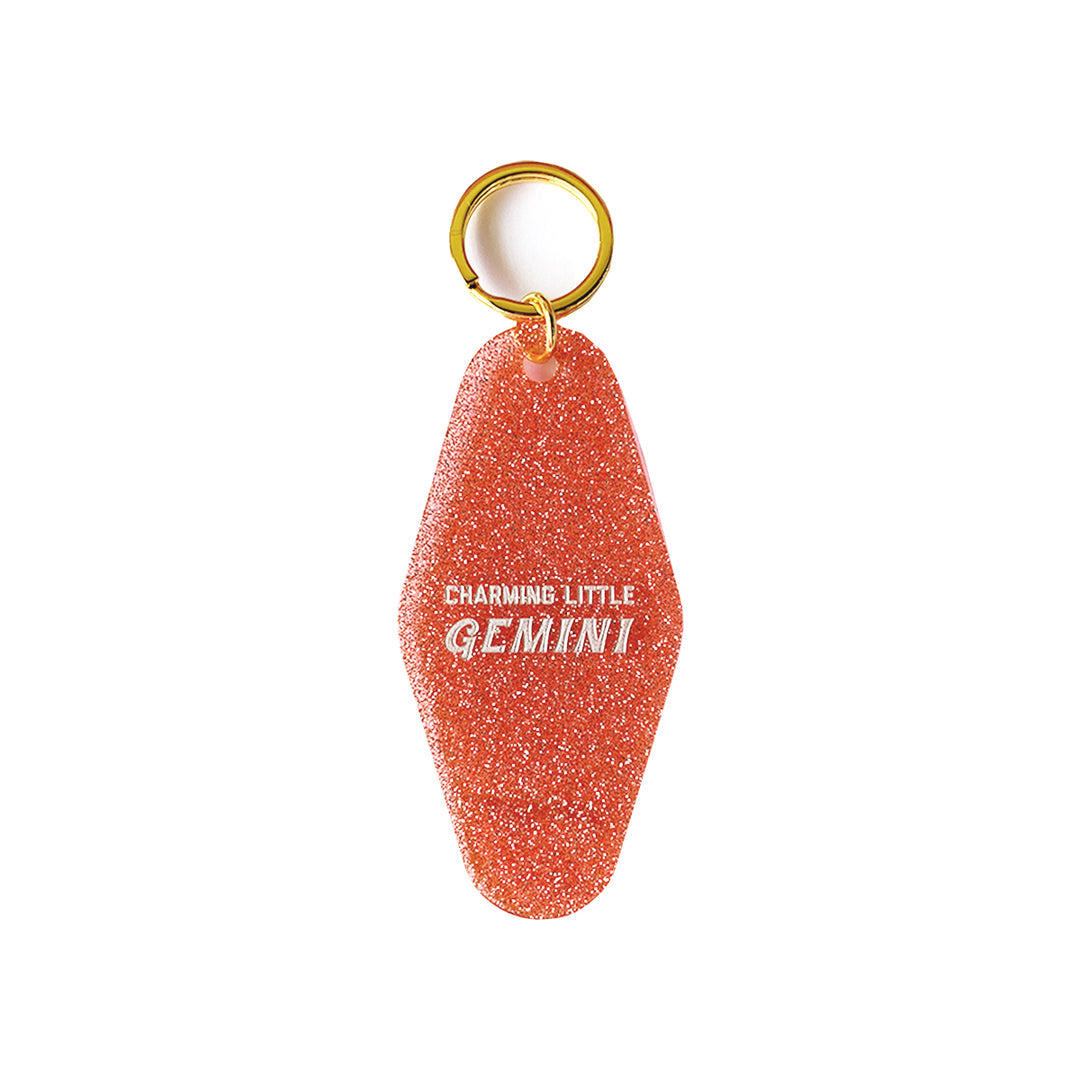 Charming Little Gemini Zodiac Keychain