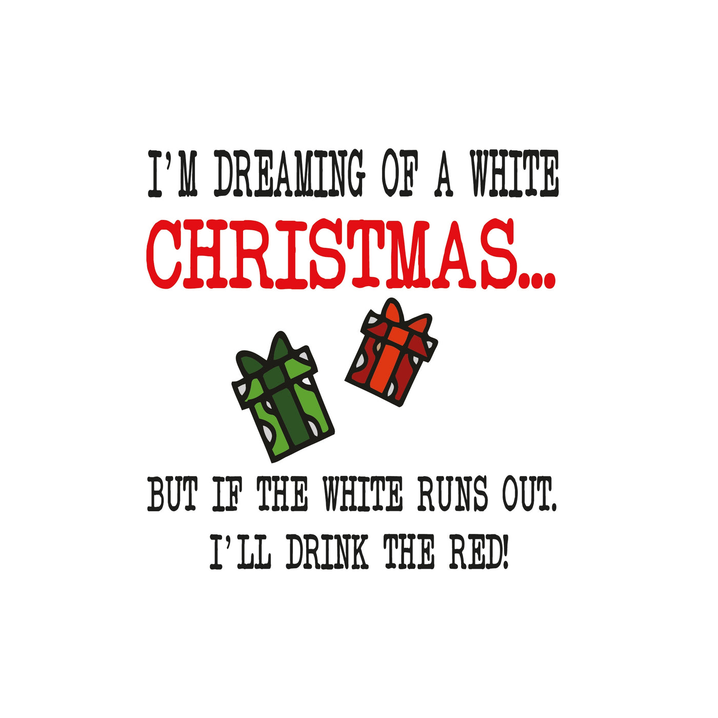 White Christmas Holiday Card