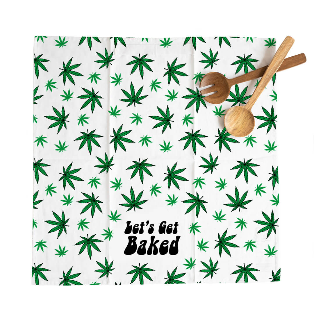 Let's Get Baked Flour Sack Kitchen Towel - Just Fabulous Palm Springs