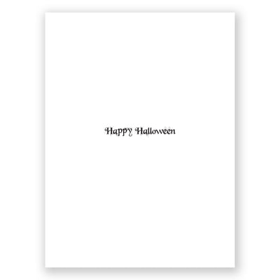 Black Cat Face Halloween Card