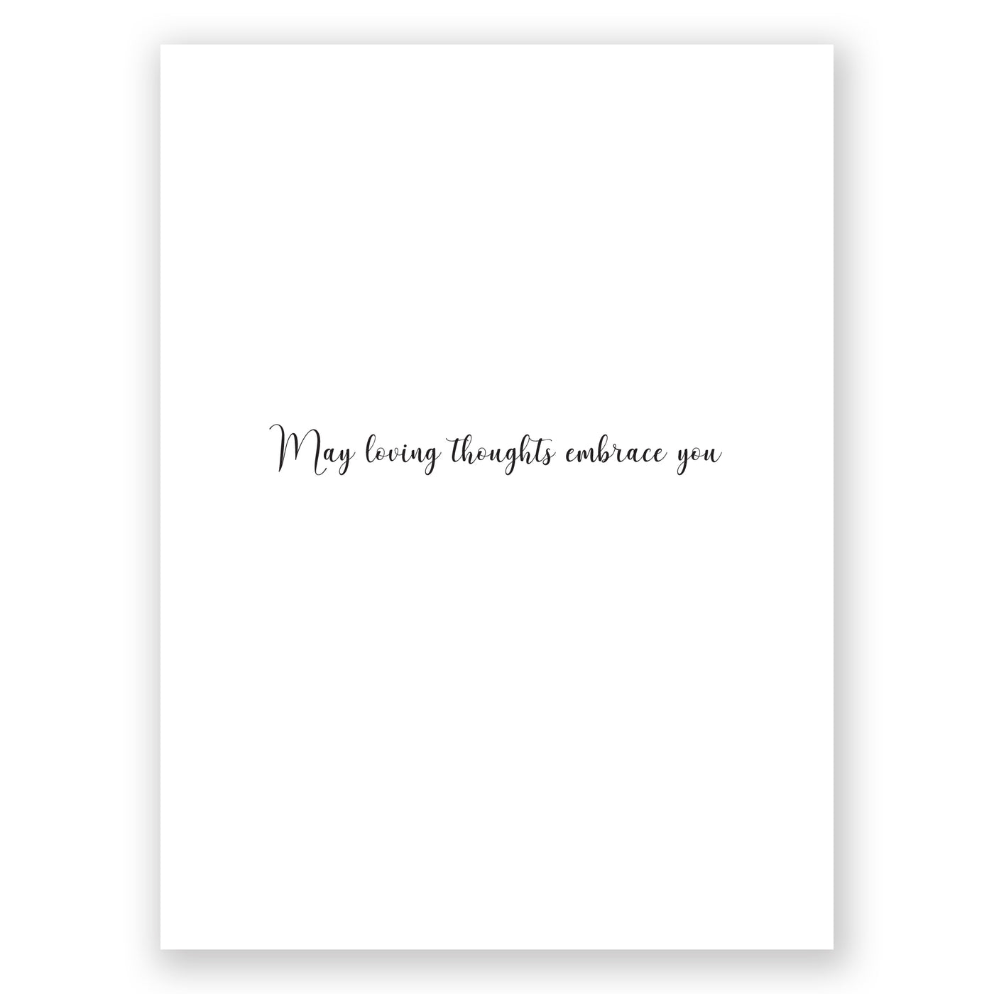 Loving Thoughts Sympathy Greeting Card