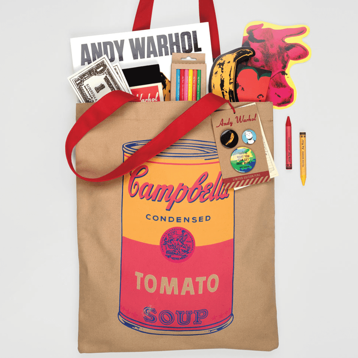 Andy Warhol: Soup Can Original Canvas Tote Bag - Just Fabulous Palm Springs
