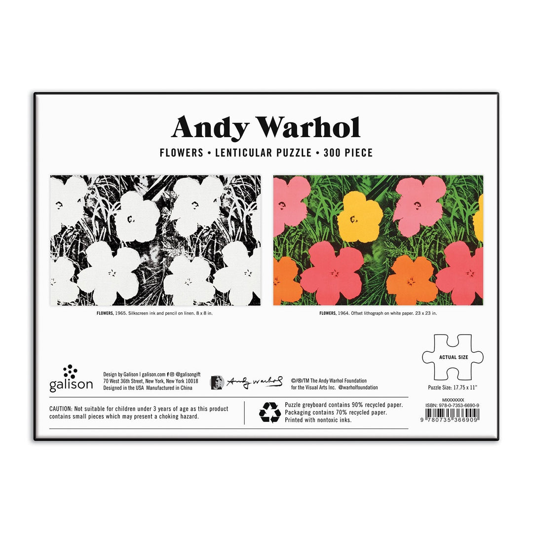 Andy Warhol: Flowers Lenticular Jigsaw Puzzle