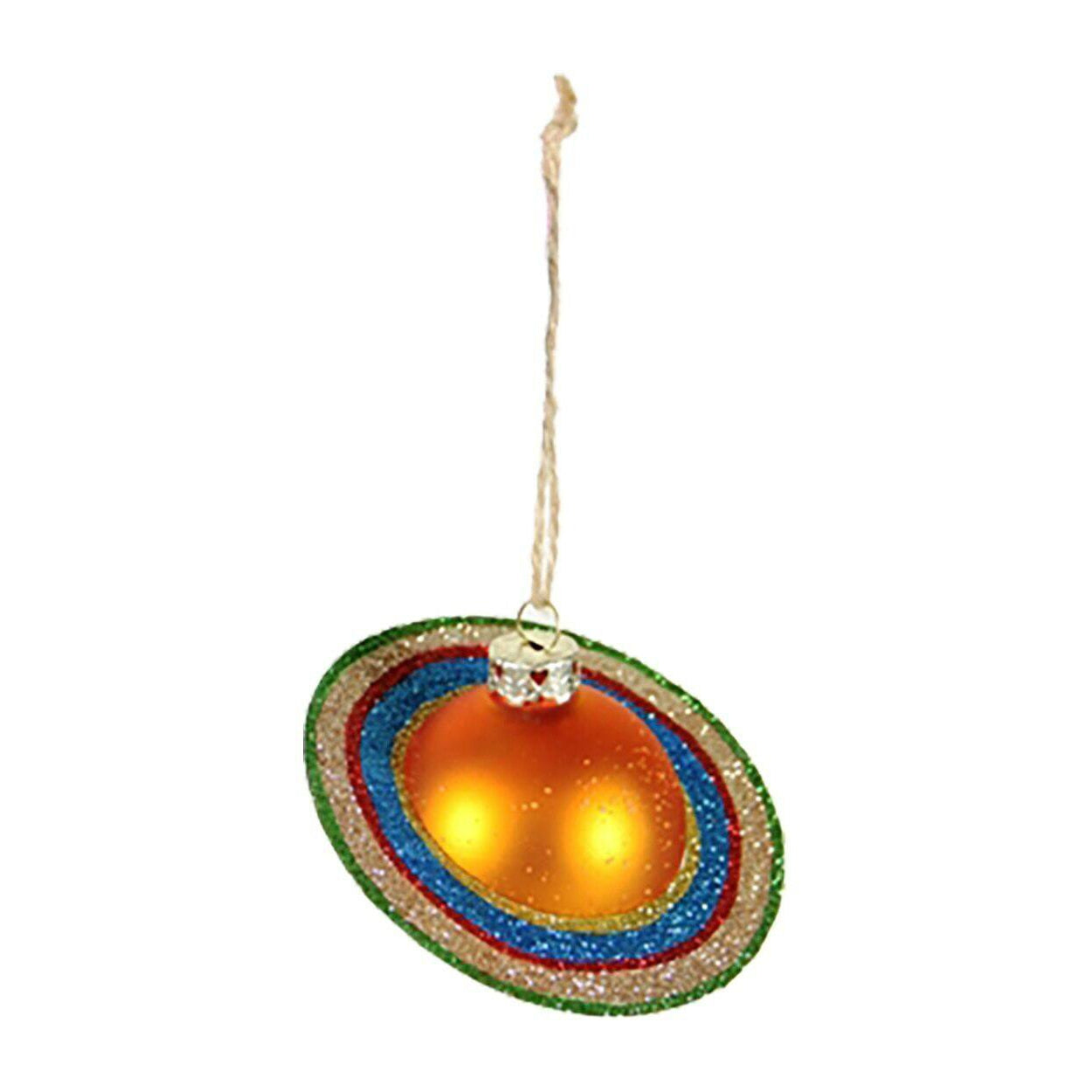Cosmic Saturn Ornament - Gold