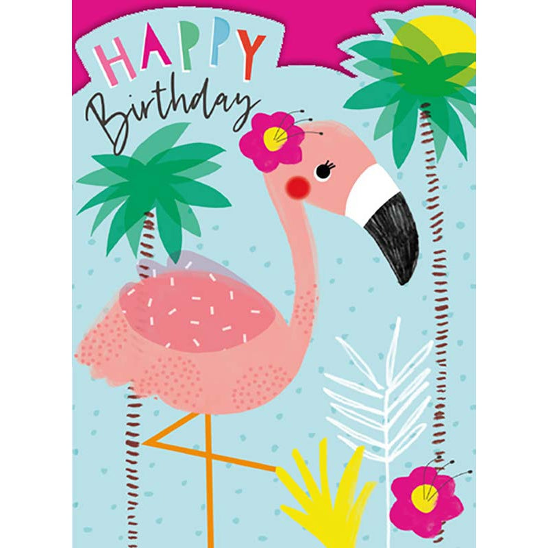 Flamingo - Birthday Card