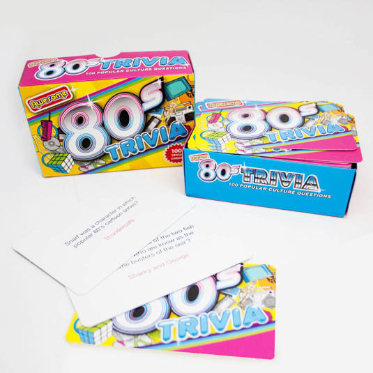 Awesome 80s Trivia Cards - Just Fabulous Palm Springs