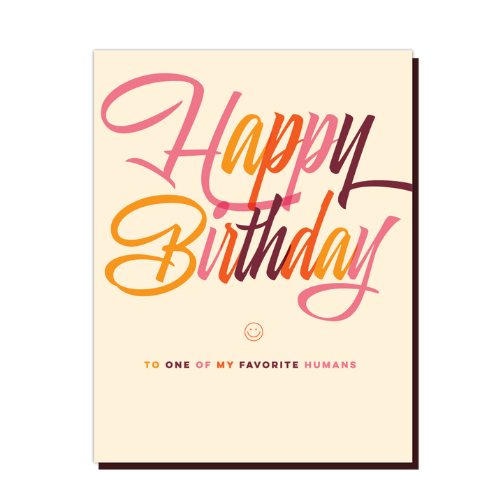 Favorite Human Birthday Card
