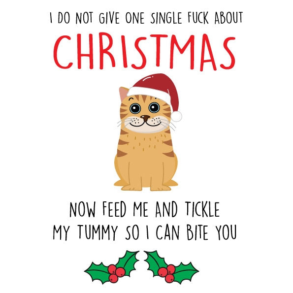 Don't Give One Single F**k - Feed Me Christmas Card