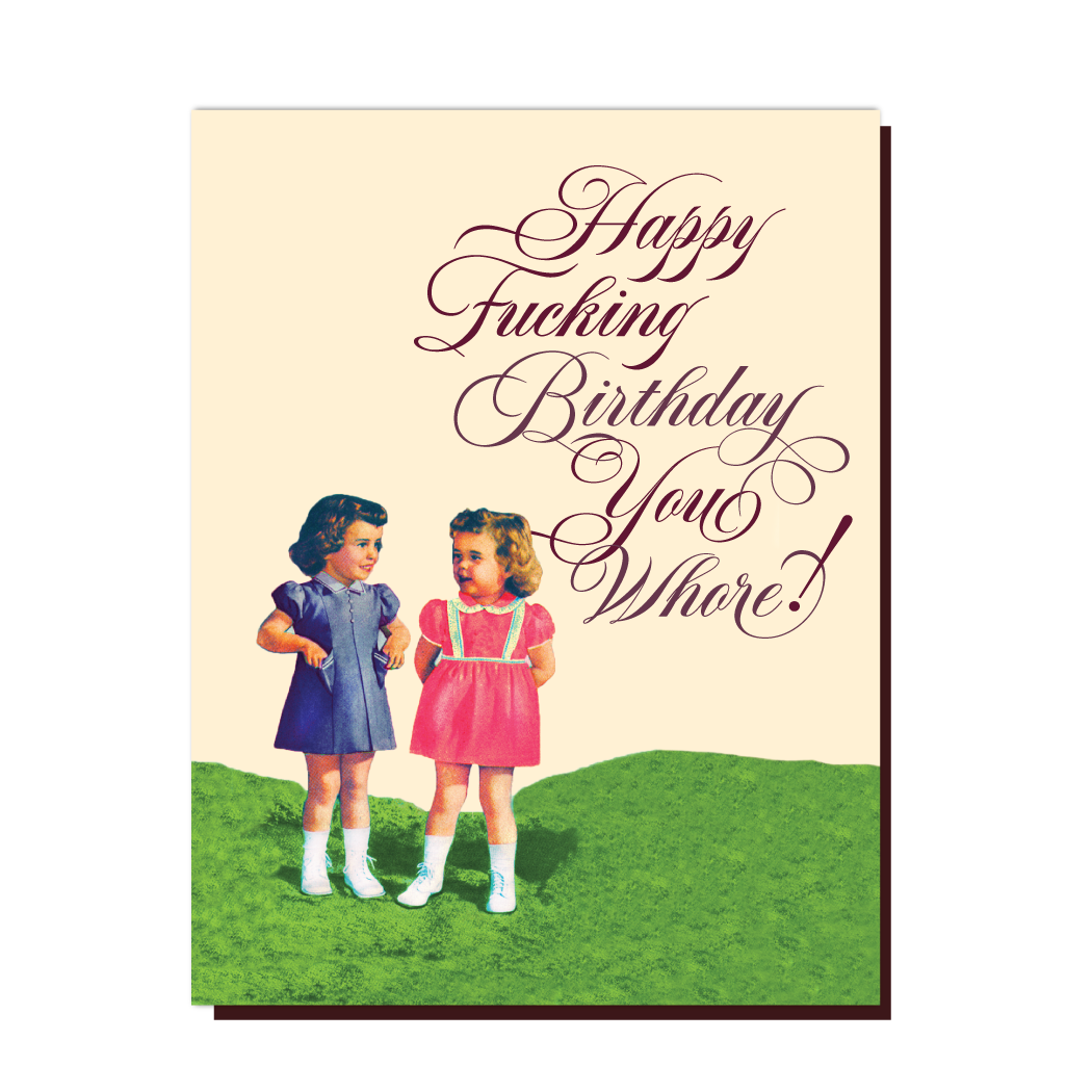 Kids Whore Birthday Card - Just Fabulous Palm Springs