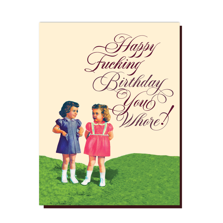 Kids Whore Birthday Card