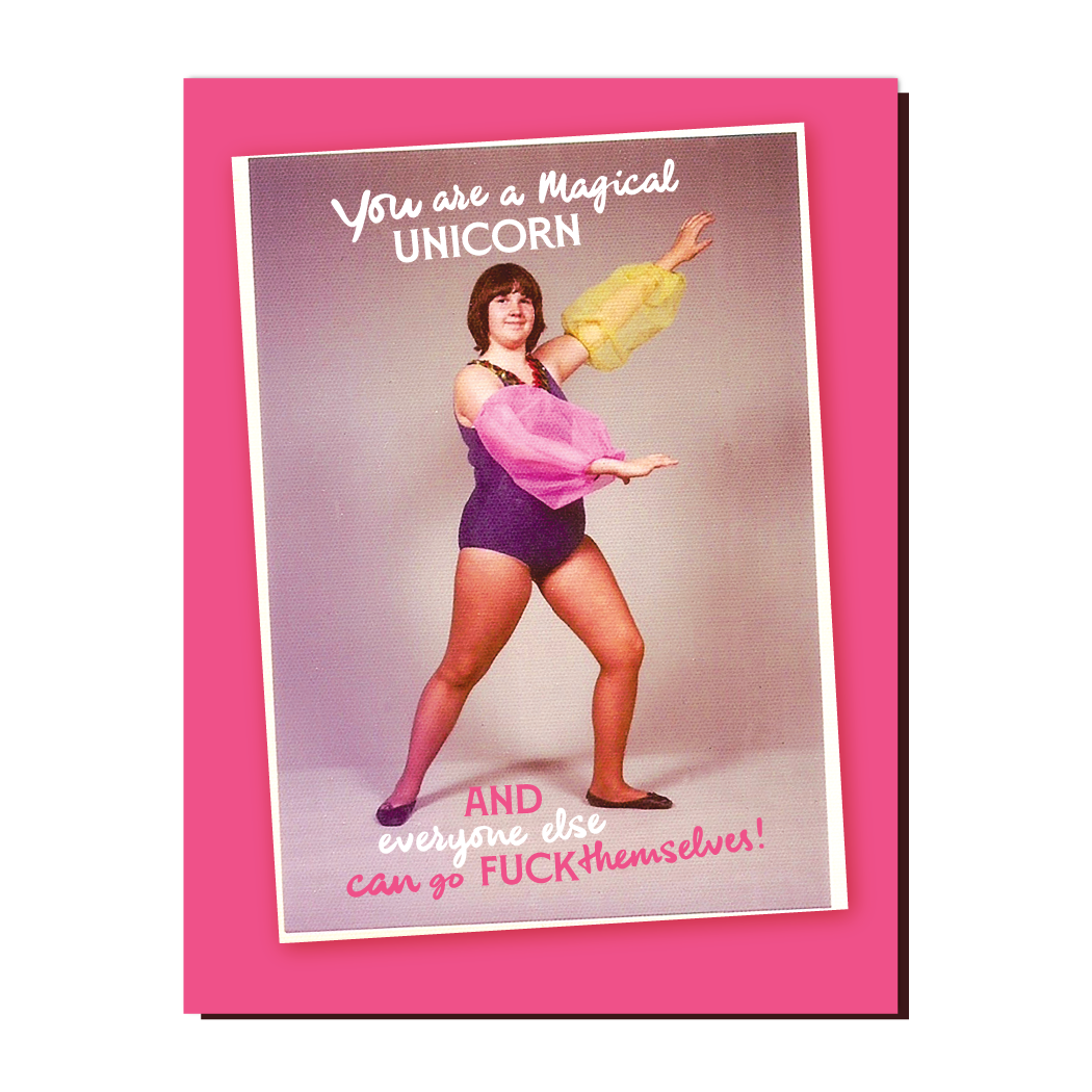 Magical Unicorn Greeting Card - Just Fabulous Palm Springs