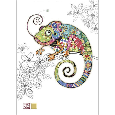 Cosmo Chameleon greeting card