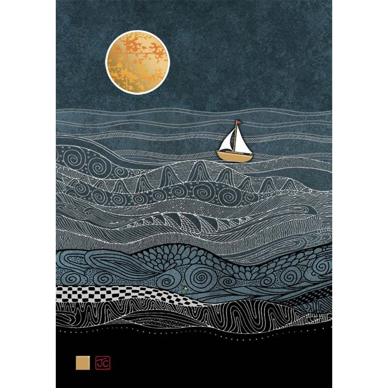 Seaboat Blank Greeting Card