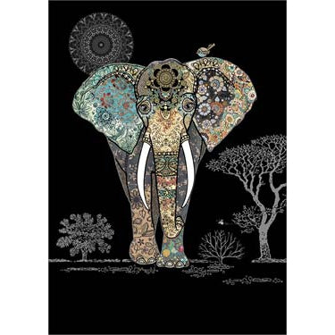 Decorative Elephant greeting card