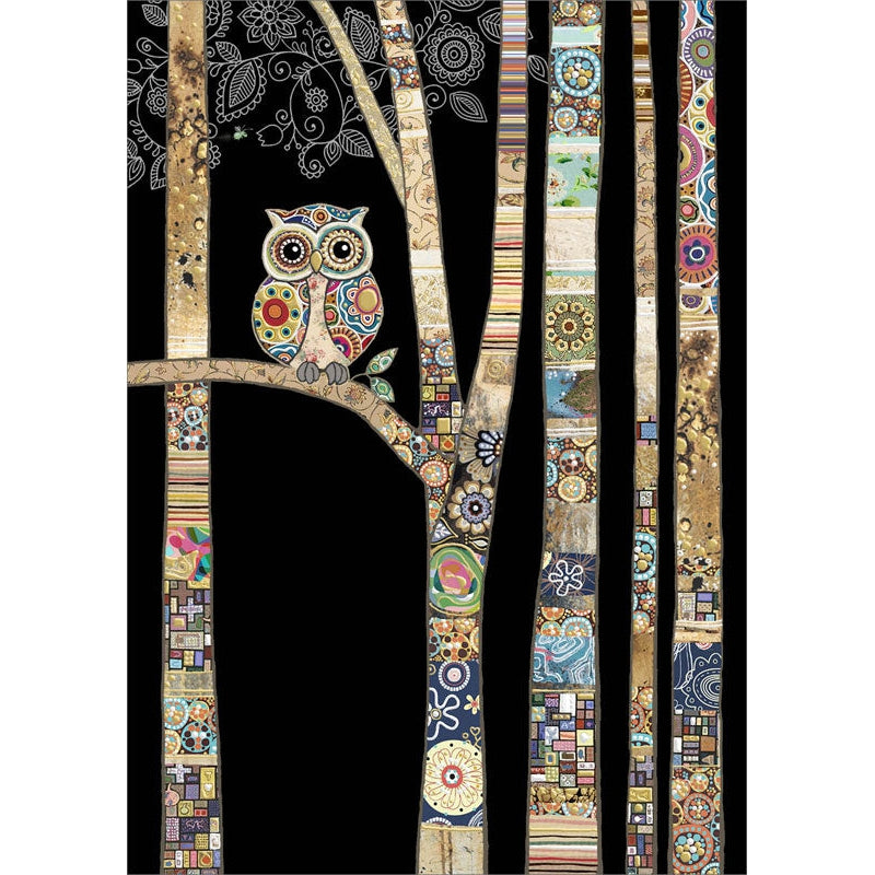 Owl Birch greeting card