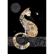 Decorative Cat Blank Greeting Card - Just Fabulous Palm Springs