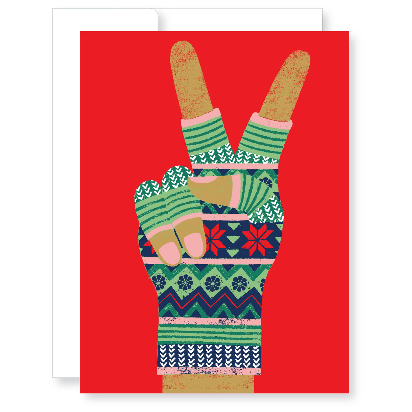 Peace Hand Holiday Card
