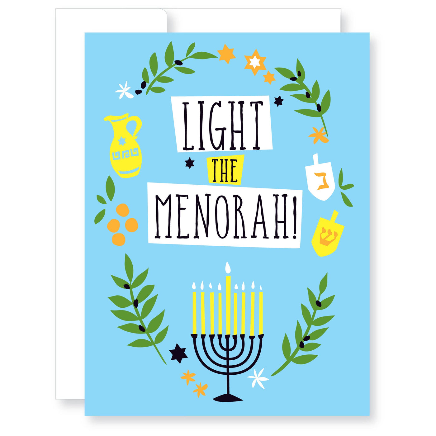 Light The Menorah Holiday Card