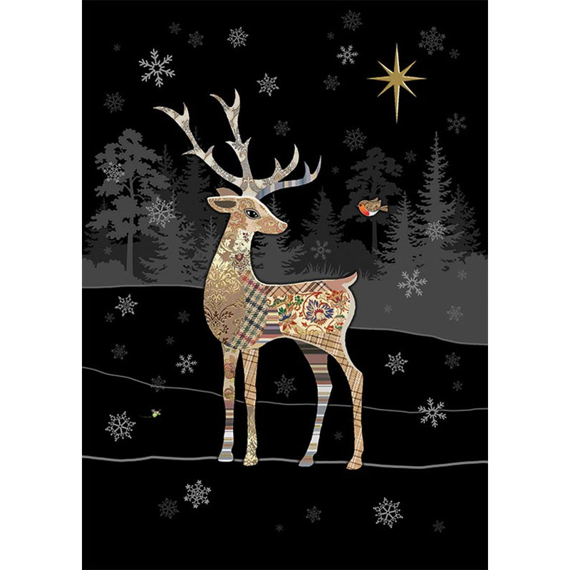 Reindeer Robin Holiday Card