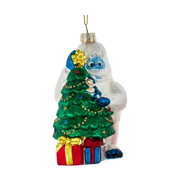 Rudolph The Red Nose Reindeer Glass Ornament - Bumble