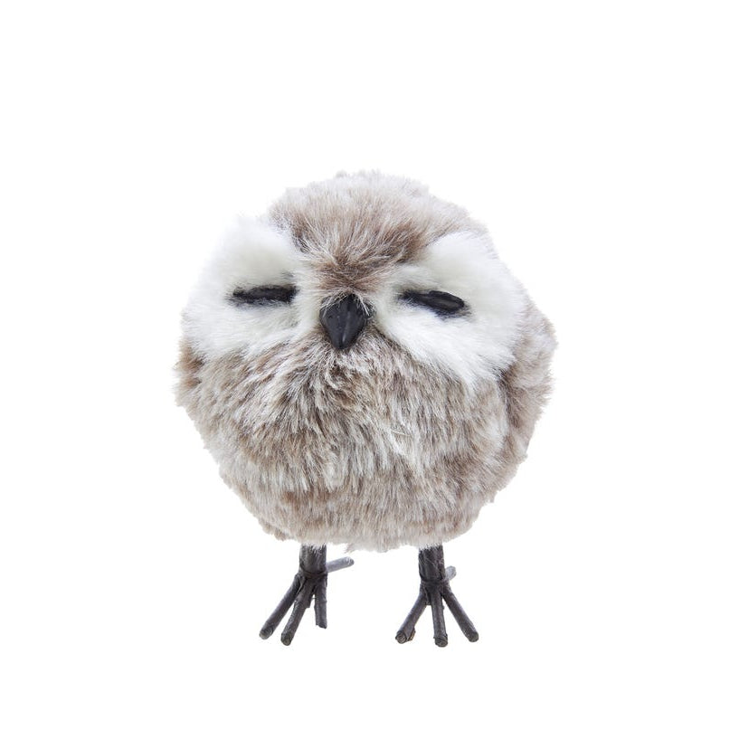Standing Grey Owl Ornament
