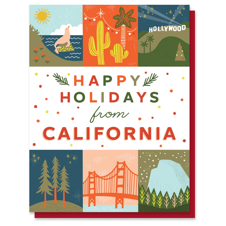 California Grid Holiday Boxed Cards