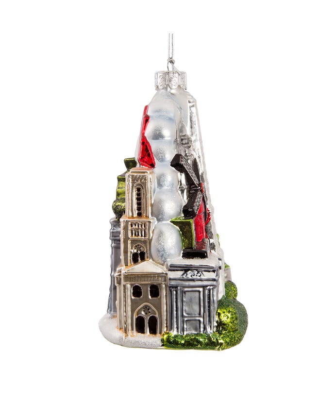 Paris Cityscape Glass Ornament