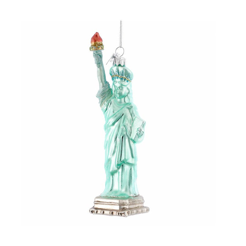 Statue Of Liberty Glass Ornament