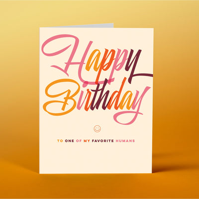 Favorite Human Birthday Card